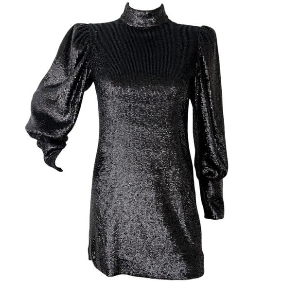 A.L.C. Christy Sequin Mini Dress - Picture 1 of 16